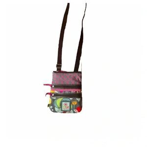 Lily Bloom Crossbody Purse Handbag Colorful Shoulder Bag Zipper